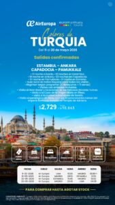 COLORES DE TURQUÍA - BLOQUEO 11 al 20 MAYO 2026 - (10 días) - Válido hasta agotar stock