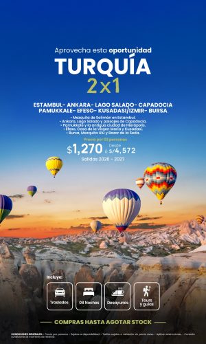 2026-2028 - TURQUIA 2X1 - (09D-08N) - Válido hasta agotar stock