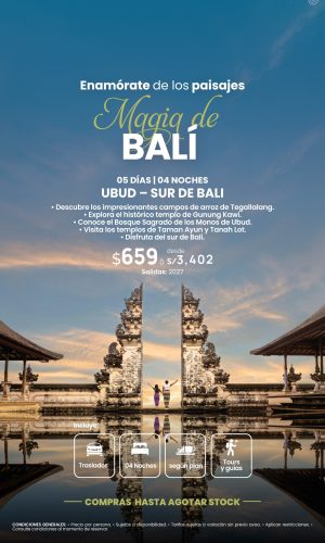 2027 - MAGIA DE BALI - (05D-04N) - Válido hasta agotar stock