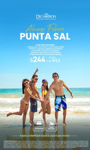 Always Febrero 2026 - Decameron Punta Sal - (03D-02N) - Válido del 21 enero al 28 de febrero o hasta agotar stock