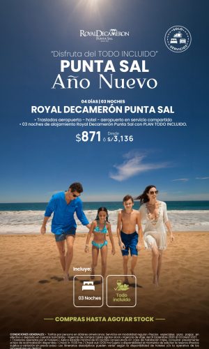 Año Nuevo 2027 - Royal Decameron Punta Sal (Solo Servicios) - (04D-03N) - (Del 31 Diciembre 2026 al 03 Enero 2027) - Válido hasta agotar stock