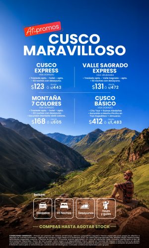 Atipromos - Cusco - Válido hasta agotar stock
