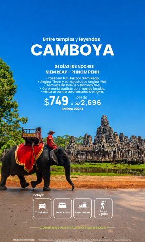 CAMBOYA EXPRESS - (04D-03N) - Válido hasta agotar stock