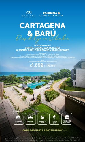CARTAGENA & BARÚ DE LUJO - (06D-05N) - Válido hasta agotar stock