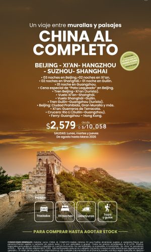 CHINA AL COMPLETO - (10D-09N) - Válido hasta agotar stock