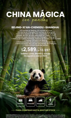 CHINA MÁGICA CON PANDAS - (10D-09N) - Válido hasta agotar stock