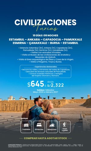 CIVILIZACIONES TURCAS I - (10D-09N) - Válido hasta agotar stock