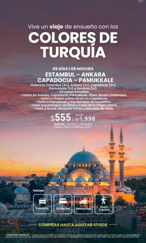 COLORES DE TURQUIA I - (09D-08N) - Válido hasta agotar stock