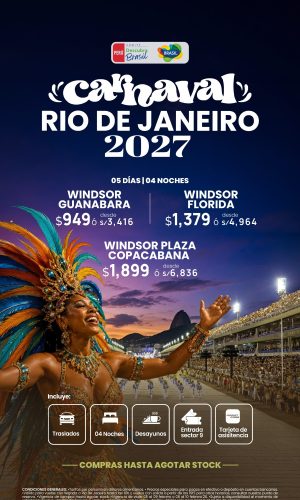 Carnaval en Río de Janeiro - (05D-04N) - Válido hasta agotar stock