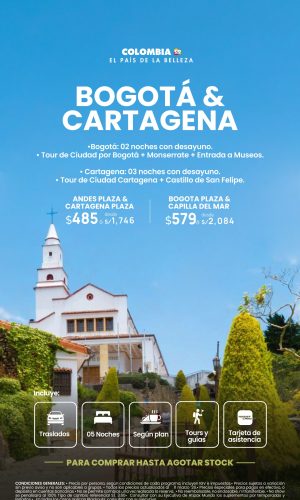 Descubre Bogota y Cartagena - (06D-05N) - Válido hasta agotar stock o hasta el 20 Diciembre 2026