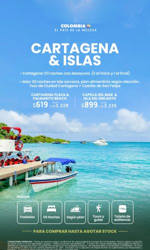 Descubre Cartagena e Islas - (06D-05N) - Válido hasta agotar stock o hasta el 20 Diciembre 2026