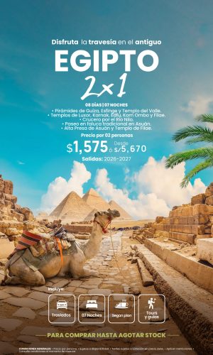 EGIPTO 2X1 - (08D-07N) - Válido has agotar stock