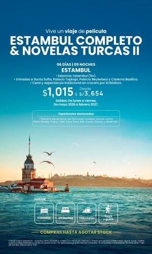 ESTAMBUL COMPLETO Y NOVELAS TURCAS II - (06D-05N) - Válido hasta agotar stock