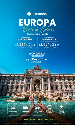 EUROPA - MASEUROPA - SERIE COLORES - Válido hasta agotar stock