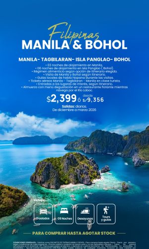 FILIPINAS MANILA Y BOHOL - Válido hasta agotar stock