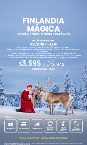 FINLANDIA MÁGICA - (08D-07N) - Válido hasta agotar stock