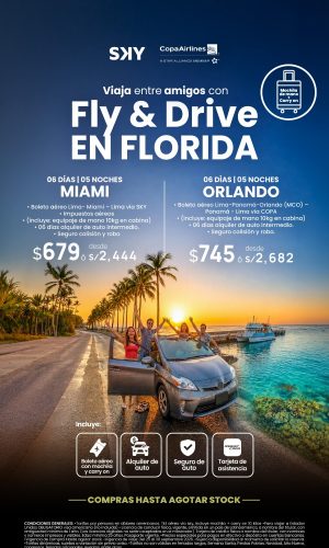 FLYE & DRIVE EN FLORIDA - Válido hasta agotar stock