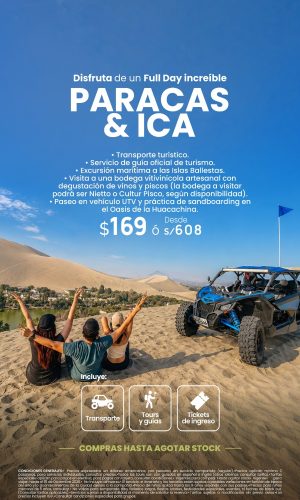 Full Day Paracas e Ica 2026 - Válido hasta agotar stock o hasta el 15 de Diciembre 2026