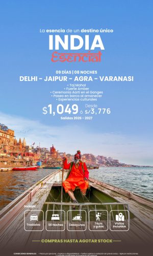INDIA ESENCIAL - (09D-08N) - Válido hasta agotar stock