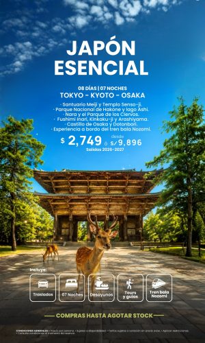 JAPÓN ESENCIAL - (08D-07N) - Válido hasta agotar stock