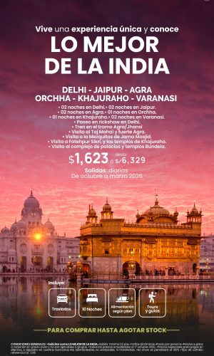 LO MEJOR DE LA INDIA EN INVIERNO (11D-10N) - Válido hasta agotar stock