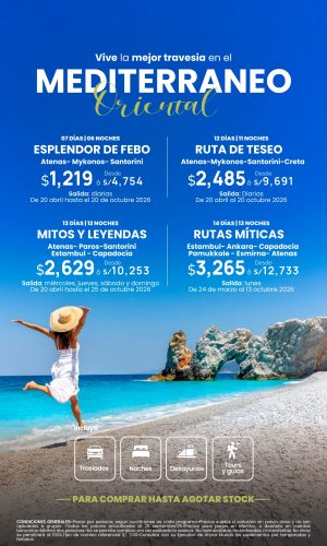 MEDITERRANEO ORIENTAL - Válido hasta agotar stock