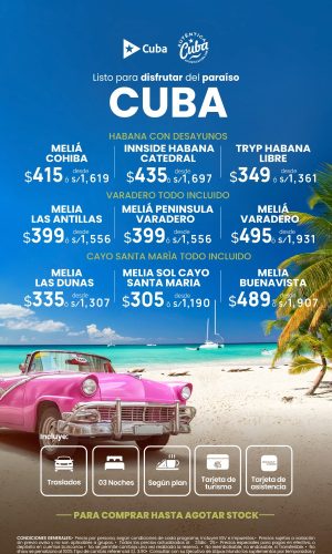 MELIÁ CUBA - Válido hasta agotar stock