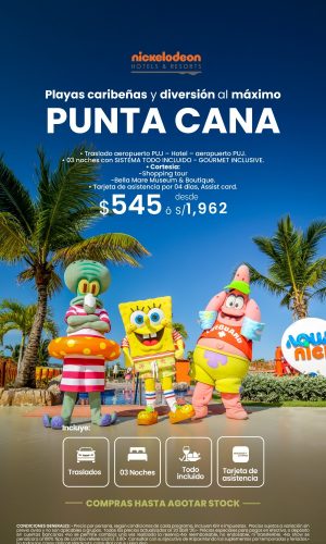 Nickelodeon Punta Cana - (04D-03N) - Válido hasta agotar stock o hasta el 31 de octubre 2026