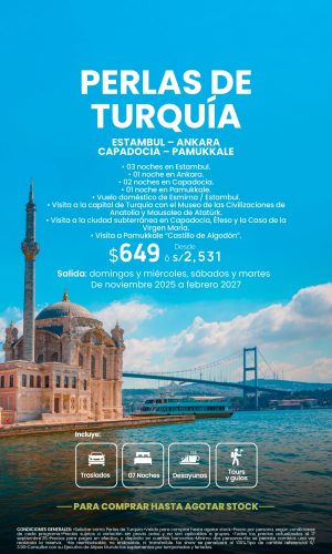 PERLAS DE TURQUIA (08D - 07N) - Válido hasta agotar stock