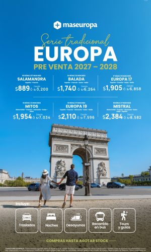 Pre Venta 2027-2028 - Serie Tardicional - Válido hasta agotar stock