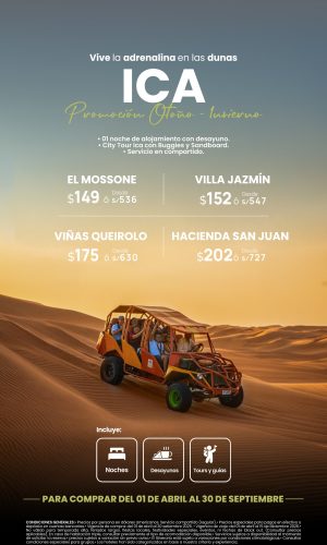 Promoción Otoño Invierno - Ica Clásico - (02D-01N) - Válido del 01 de Abril al 30 Setiembre 2026