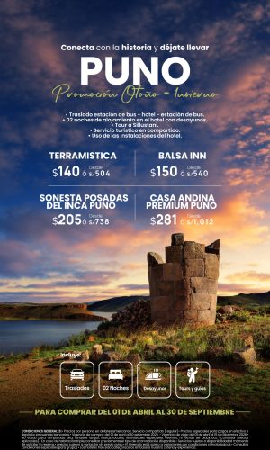 Promoción Otoño Invierno - Puno - (03D-02N) - Válido del 01 de Abril al 30 Setiembre 2026