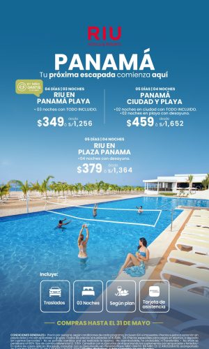 Promociones Panamá con RIU - Válido hasta el 31 de Mayo 2026