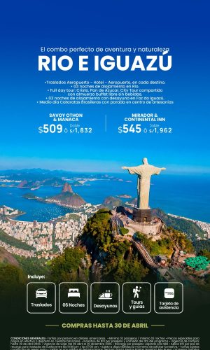 RIO E IGUAZÚ - (07D-06N) - Válido del 30 de Abril 2026
