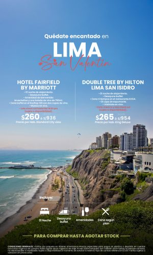 SAN VALENTÍN 2026 - Lima -Válido hasta agotar stock