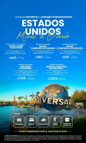 USA - MIAMI & ORLANDO 2026 - Válido hasta agotar stock