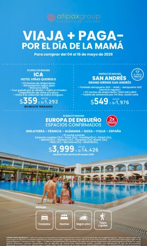VIAJA + PAGA - Válido del 04 de Mayo hasta el 16 de Mayo 2026