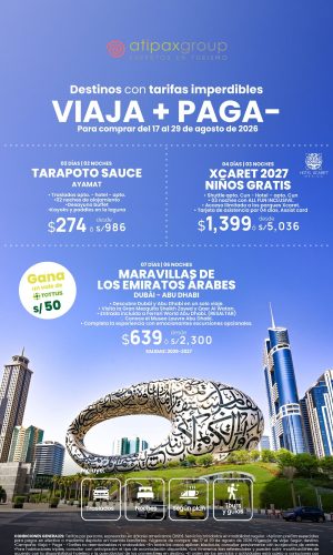 VIAJA + PAGA - Válido del 17 al 29 de Agosto 2026