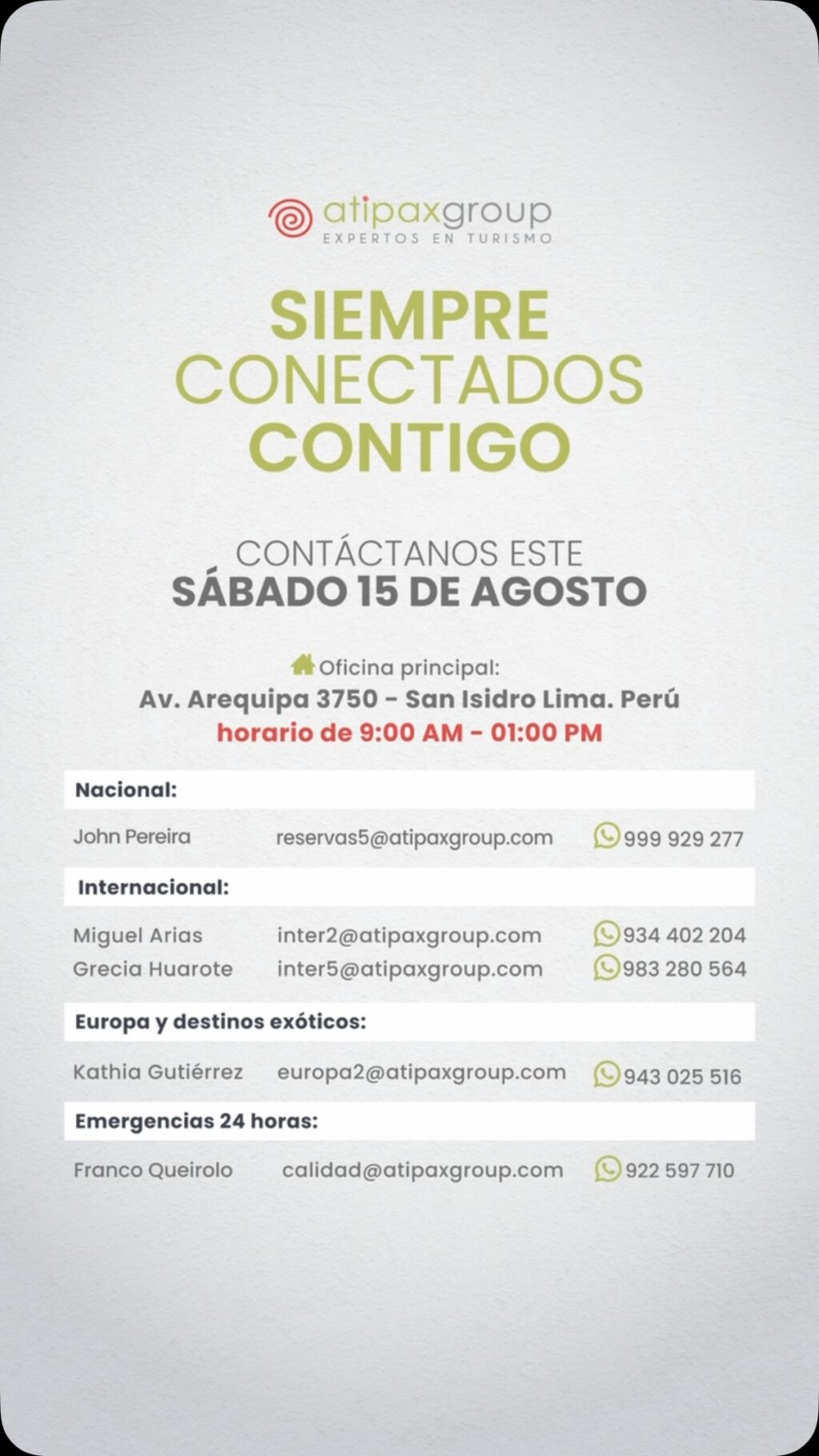 Instagram post from atipax_group. This post is in position 0.